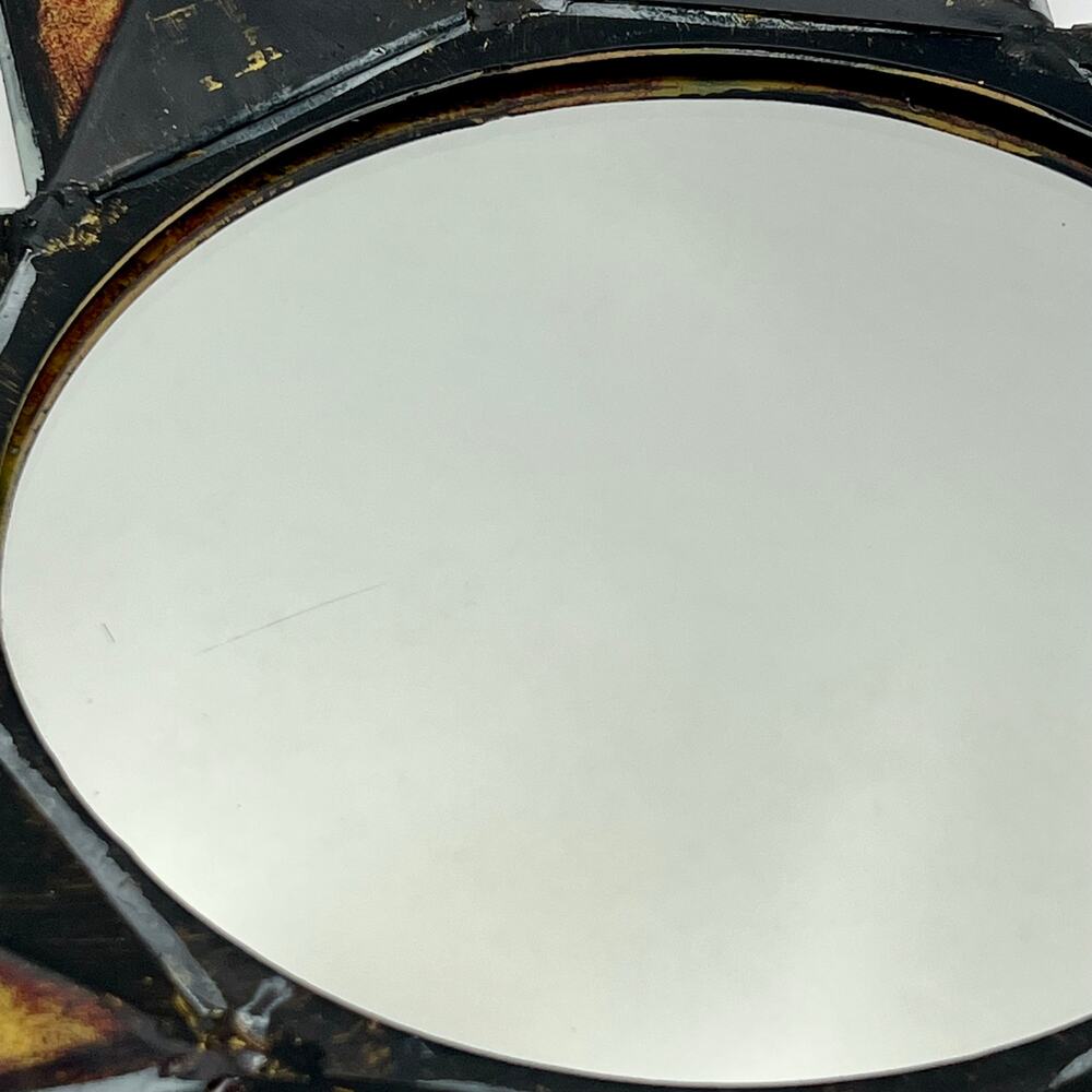 Metal Sunburst Starburst Mirror 22" Mid Century Modern Atomic Celestial Wall Art - Picture 3 of 16